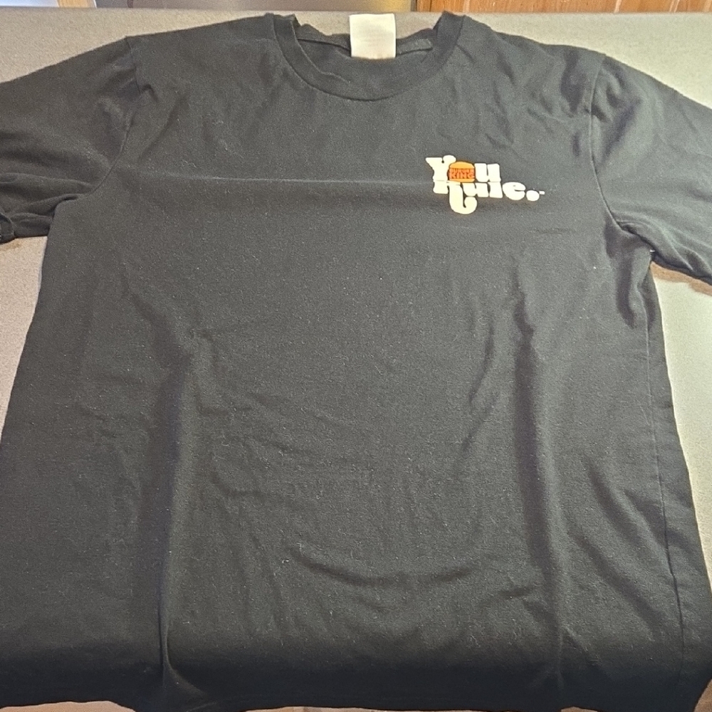 Black Burger King You Rule Employee Shirt